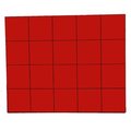 Magna Visual 3/4" Red Magnetic Squares 20/Pk FI-223